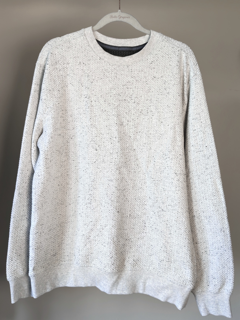 Redmond Clothing Outfitters Men's Heathered Crewneck Sweater - Cream Medium